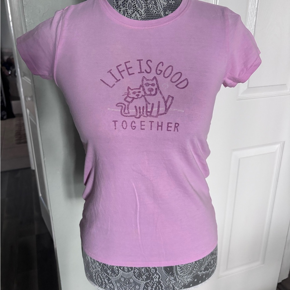 LIFE IS GOOD Girls Tee SZ L (10)